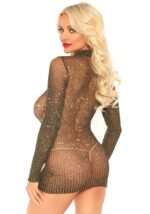 Minidress in lurex maniche lunghe - Leg Avenue