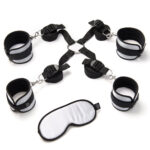 Kit-bondage-per-letto-con-manette-cavigliere-Hard-Limits-50-Sfumature-di-Grigio