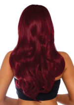 Parrucca rossa bordeaux lunga e ondulata - Leg Avenue