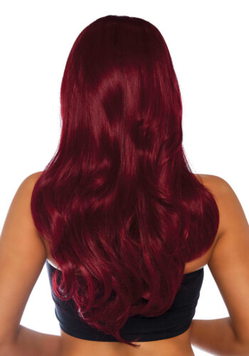 Parrucca rossa bordeaux lunga e ondulata - Leg Avenue
