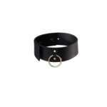 Collare con anello e guinzaglio Nero - Maze by Bijoux Indiscrets