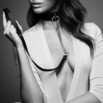 Collare con anello e guinzaglio Nero - Maze by Bijoux Indiscrets