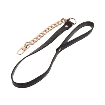 Guinzaglio in ecopelle con catena Taboom