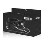 Collare con manette in cuoio vegano nero - Fetish Submissive