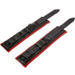 Manette bondage in ecopelle nero rosso - Sportsheets