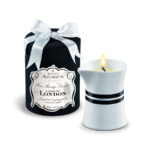 Candela da massaggio viaggio Londra rabarbaro ambra 190ml