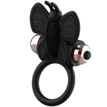 Anello vibrante a forma di farfalla + borsetta Coquette