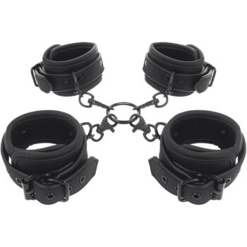 Set Hogtie Manette + Cavigliere in ecopelle Fetish Submissive