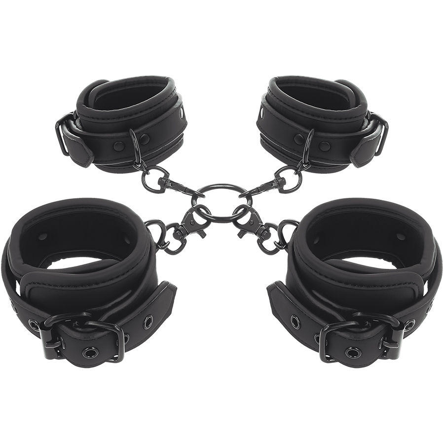 Set Hogtie Manette + Cavigliere in ecopelle Fetish Submissive (1) Set Hogtie Manette + Cavigliere in ecopelle Fetish Submissive