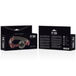 Ball Gag respirabile con fori Fetish Submissive Nero Rosso