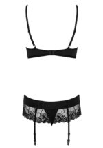 Wonderia intimo nero set 3 pezzi Obsessive