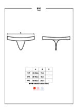 Tanga nero con pizzo "810-tho-1" - Obsessive - immagine 5