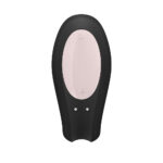 Vibratore nero bluetooth con telecomando e App per la coppia Satisfyer double joy