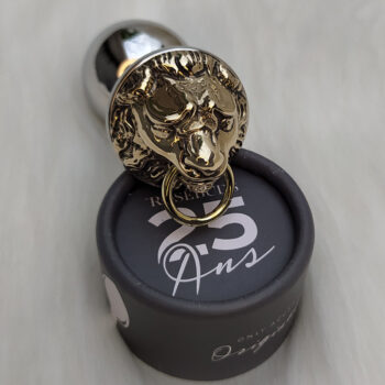 Plug anale - Anal plug acciaio con testa leone bronzo Rosebuds