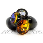 Plug Anale nero in alluminio anodizzato con cristallo Swarovski | Rosebuds - immagine 2
