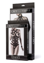 Harness bdsm set 3 pezzi kinky - Grey Velvet