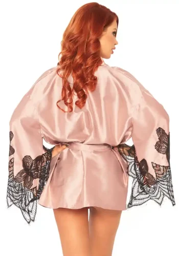 Abito da camera rosa chiaro maniche ampie Leg Avenue