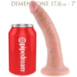 Dimensione dildo realistico con ventosa 18cm - King Cock strap-on