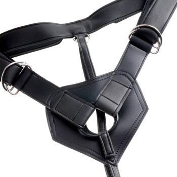 Strap-on harness king cock con dildo realistico 15 cm
