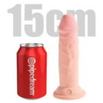 Dildo realistico tripla densita 15cm King Cock dimensione