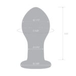 Galileo Anal butt plug Glas dimensione