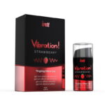 Gel vibrante alla fragola effetto caldo vibratore liquido Intt con scatola
