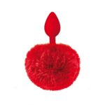 Plug anale in silicone con soffice coda da coniglietto Sweet Caress