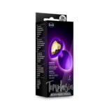 Scatola Plug anale Temptasia in silicone con cuore dorato Blush