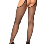 Calze a Rete con Reggicalze sui fianchi Leg Avenue 1607 (retro)