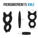 Doppio Anello per Pene Rooster Kalf Velv'or (misure)