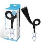 Plug Anale in vetro con coda di cavallo Glas (con scatola)