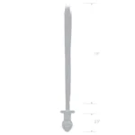 Plug Anale in vetro con coda di cavallo Glas (misure)