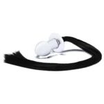 Plug Anale in vetro con coda di cavallo Glas (stesa)