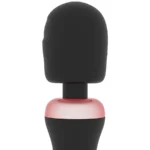 Vibratore Wand nero Akasha Rithual (testa laterale)