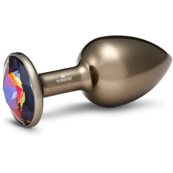 Plug Anale in alluminio colorato con cristallo Swarovski | Rosebuds - Vulcano