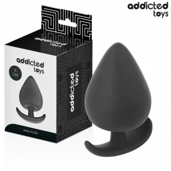 Plug anale in silicone Addicted con base allargata per stimolazione anale sicura e confortevole