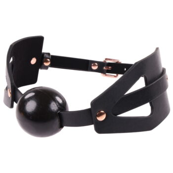 Ball Gag BDSM con ecopelle e intagli Brat Sex & Mischief