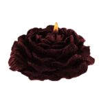 Candela nera per Wax Play a forma di rosa giapponese Taboom