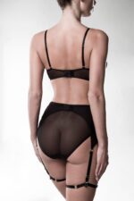 Completo 3 pezzi con stringhe "Butterfly" | Grey Velvet - immagine 2