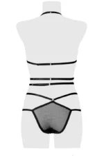 Set erotico microrete stringhe Grey Velvet (retro manichino)